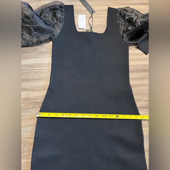 NWT House Of Harlow 1960 Black
Fitted Dress w/Sheer Sleeves Size XS - Picture 5 of 11
